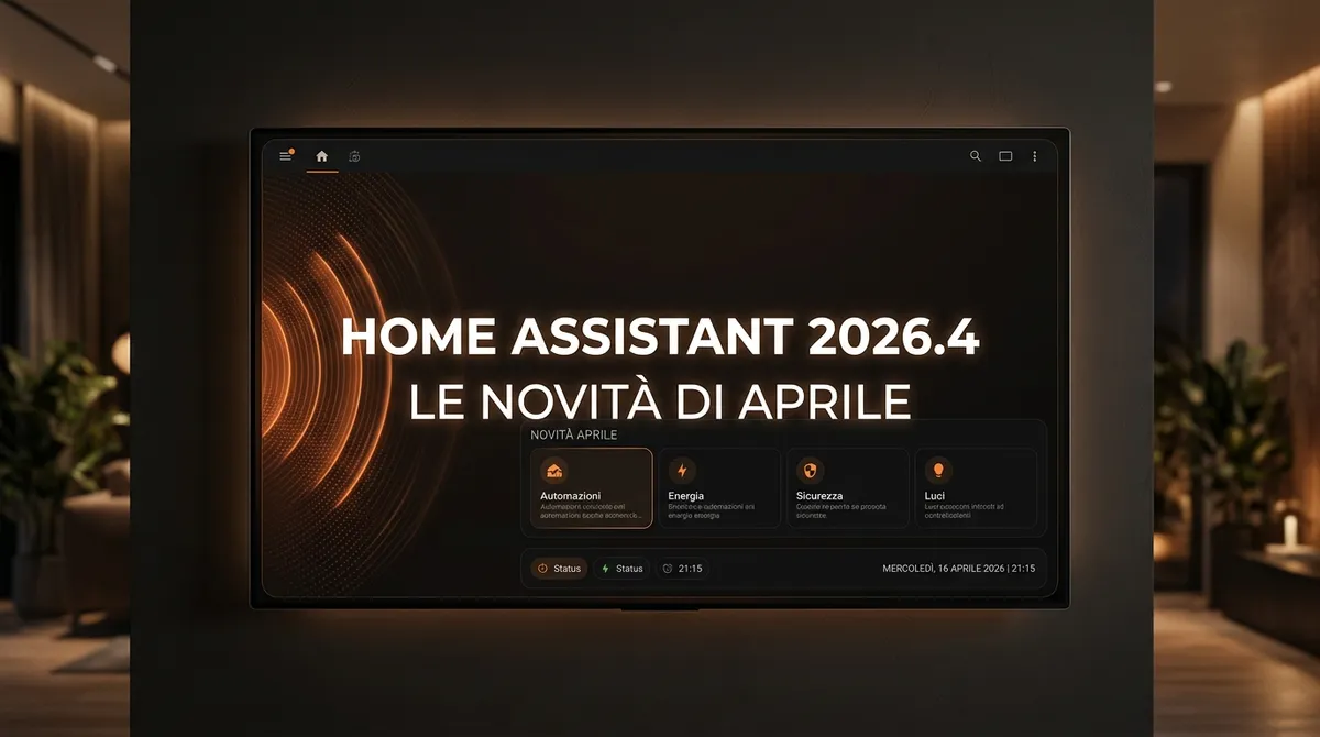 Home Assistant 2026.4: infrarossi nativi e novità dashboard
