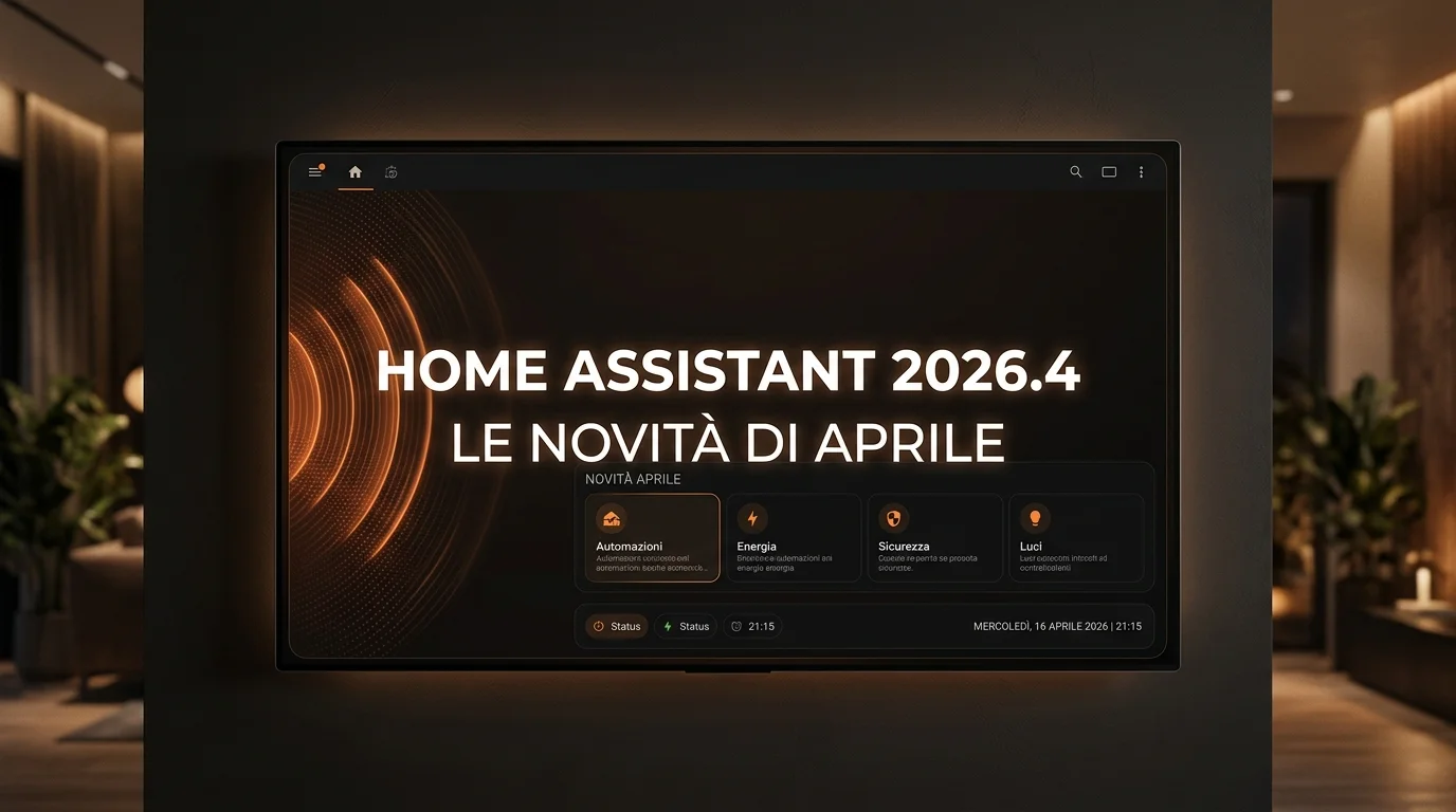 Home Assistant 2026.4 — schermata release note con le nuove funzionalità
