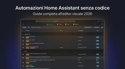 Editor automazioni Home Assistant senza codice