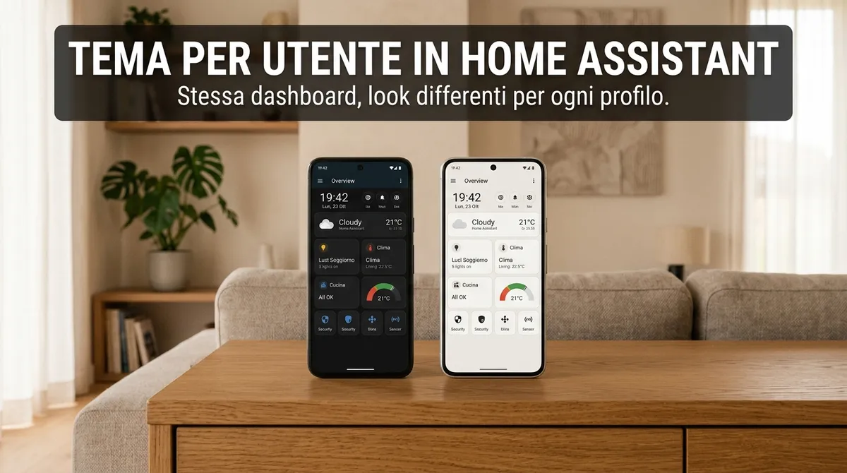 Tema per utente Home Assistant: guida completa 2026