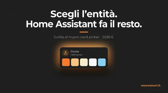 Aggiungere card al dashboard Home Assistant: la nuova interfaccia