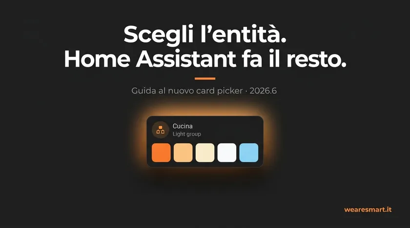 Aggiungere card al dashboard Home Assistant: la nuova interfaccia