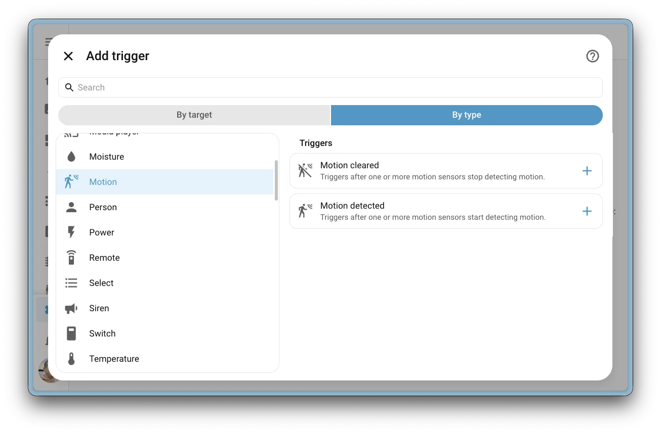 I nuovi trigger cross-domain nell'editor automazioni di Home Assistant
