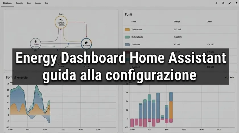 Energy Dashboard Home Assistant: guida configurazione