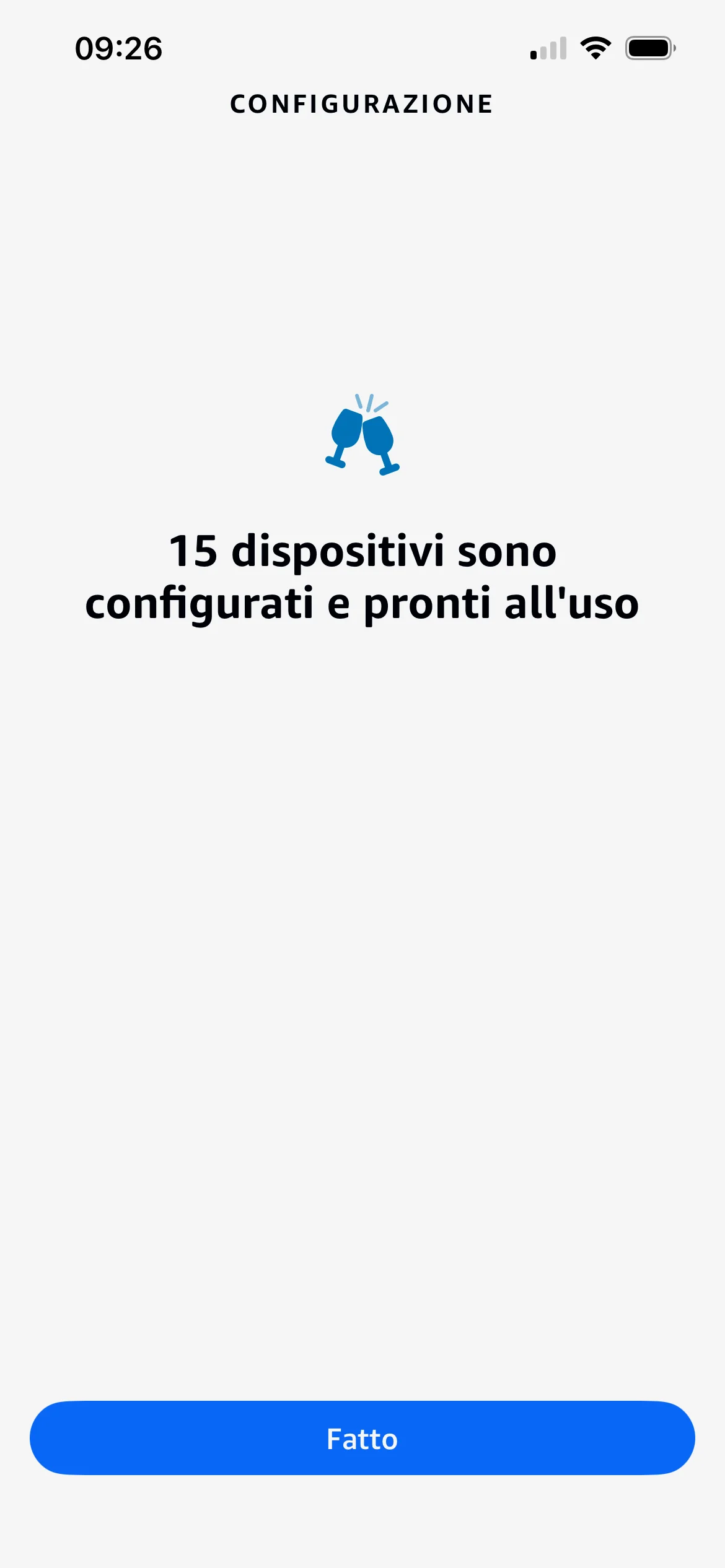 Fine configurazione del bridge Matter su Alexa