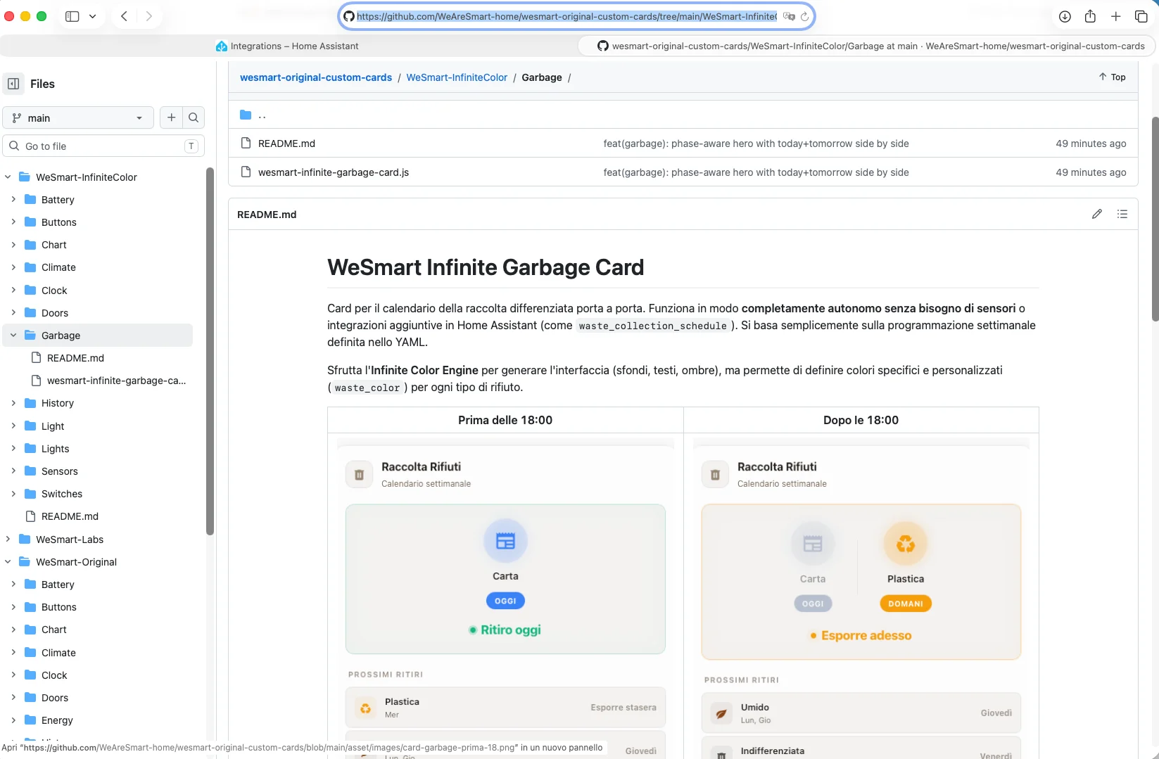 Repository GitHub WeSmart Garbage Card