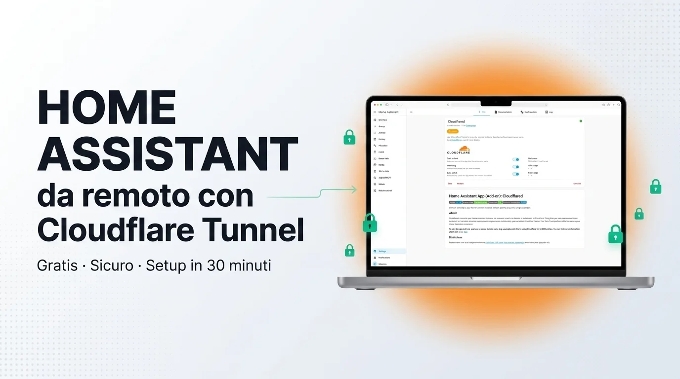 Home Assistant accessibile da remoto tramite Cloudflare Tunnel