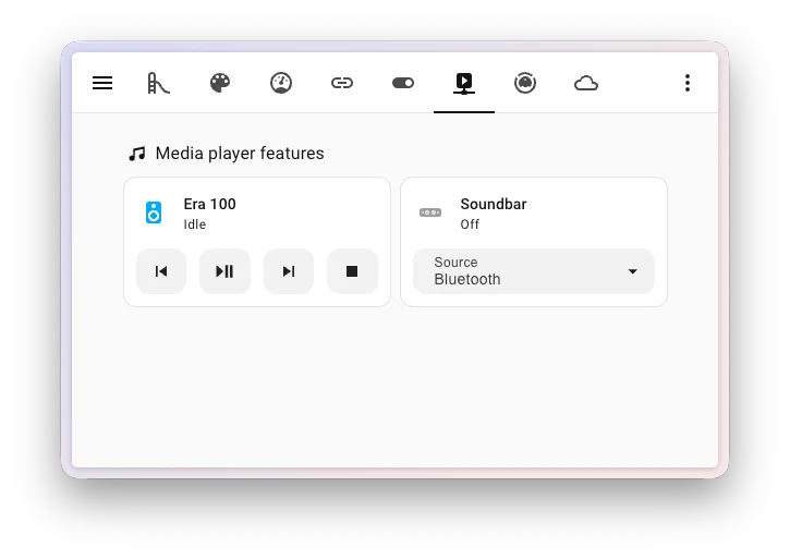 Le nuove feature delle tile card per media player: selezione sorgente direttamente dalla dashboard