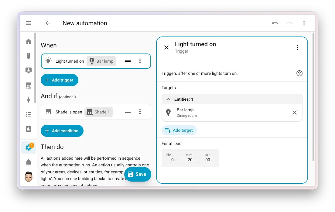 Il nuovo campo 'For at least' nei trigger purpose-specific: durata diretta senza template