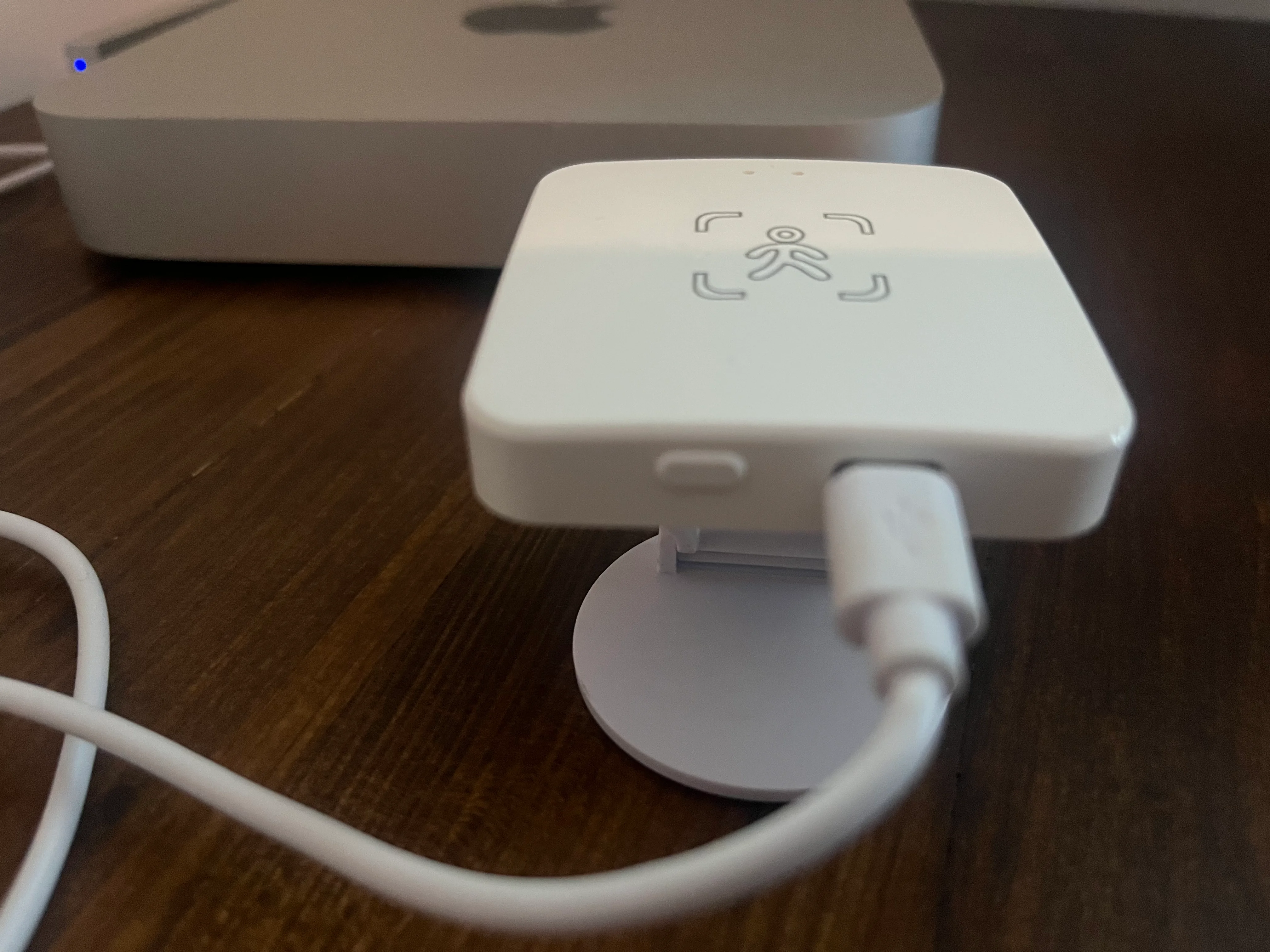 Tasto di pairing sul lato inferiore del Wenzhi WZ-M100, vicino al connettore USB