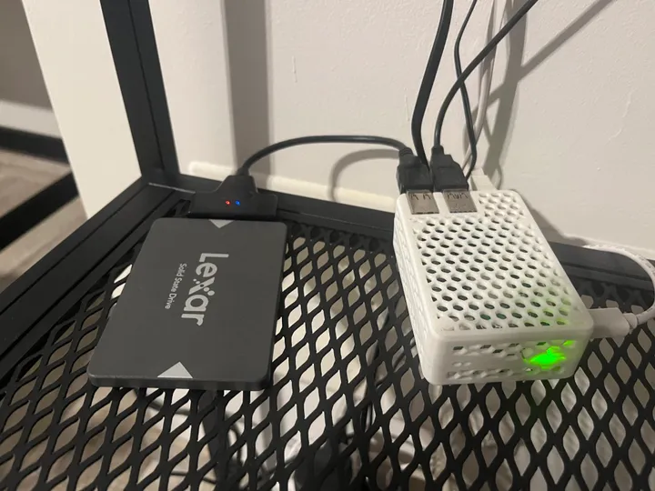 Raspberry Pi 5 con SSD Lexar esterno — il server Home Assistant di Massimo Di Vona