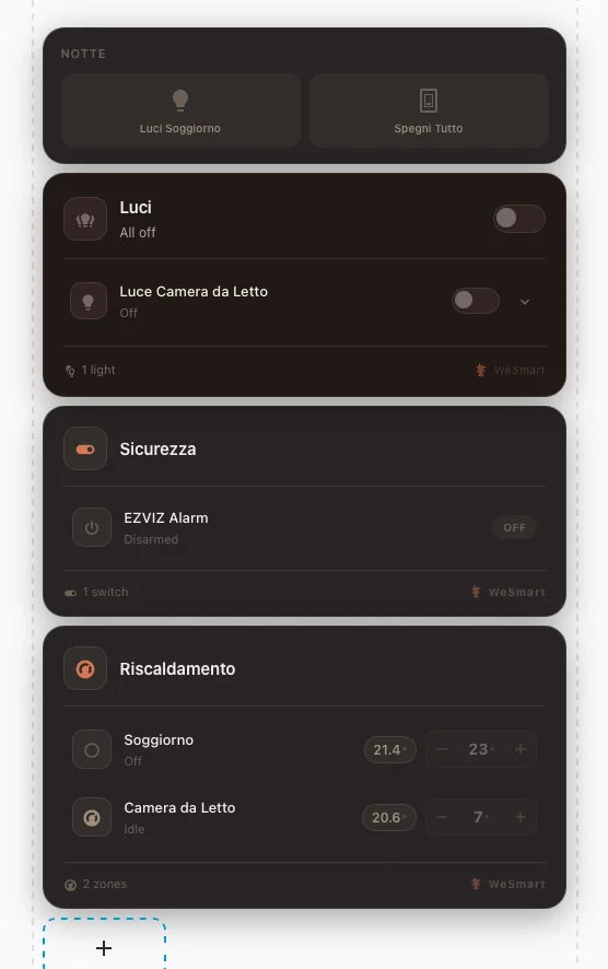 Fascia sera: card per le ore casalinghe