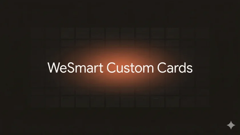 WeSmart Custom Cards per Home Assistant: 15 card con design minimal