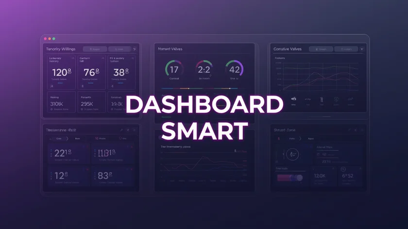 Dashboard concept su riscaldamento (Fiction)