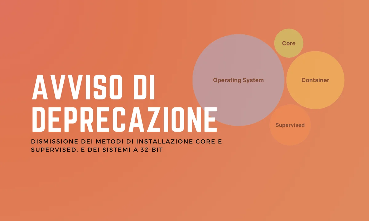 avviso di deprecazione home assistant 32 bit