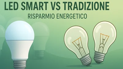 Su sfondo grigio dei Led Disegnati
