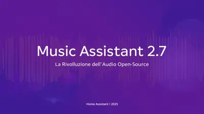 Schermata Music Assistant 2.7 su Home Assistant