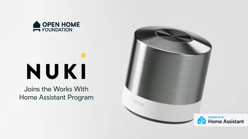 Serrature Nuki certificate Works with Home Assistant