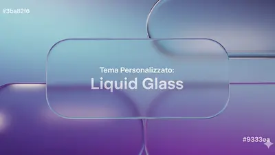 Liquid glass tema