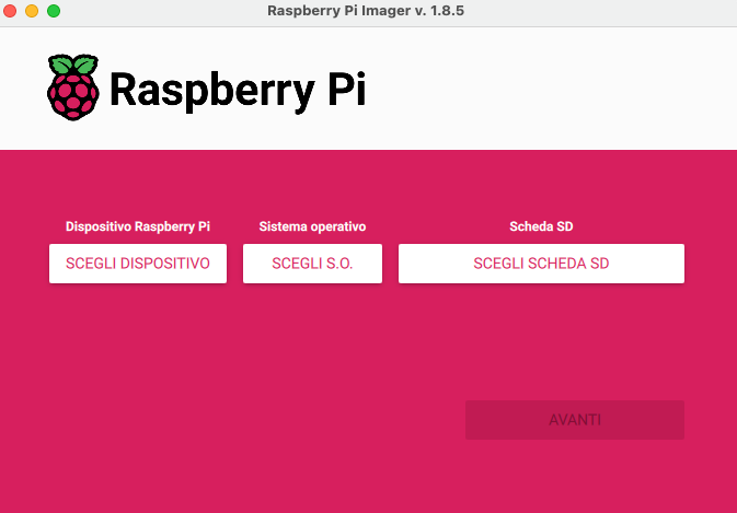 raspberry pi imager 1.8.5